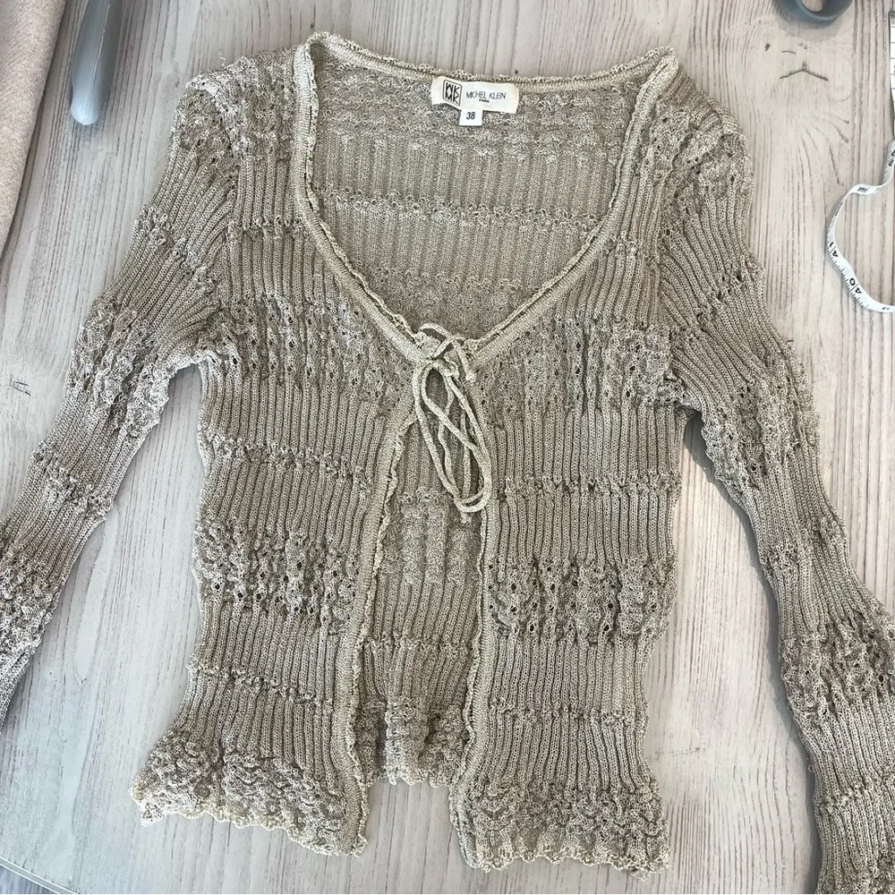 Michel Klein Vintage Sheer Top